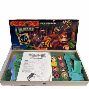 1995 Donkey Kong Country Pog Pitchin' Board Game MISSING POGS Nintendo